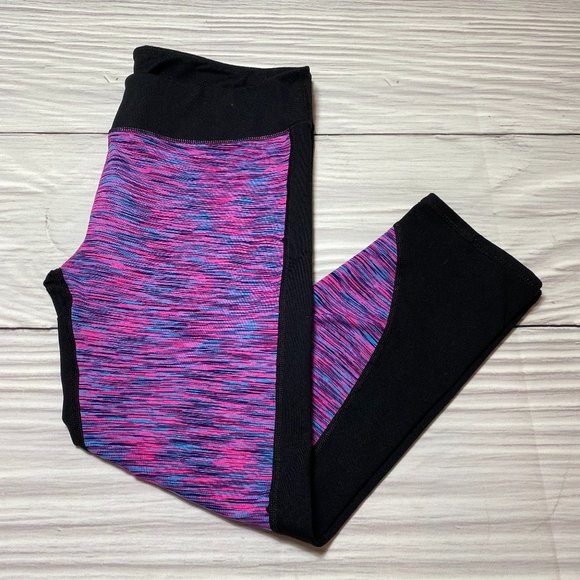 Fabletics Pants - Fabletics Sydney Space Dye Leggings Pink Black
